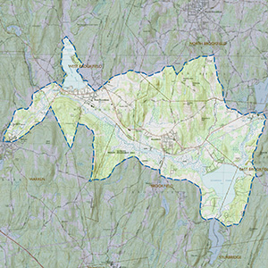 Map of the Quaboag IBA site