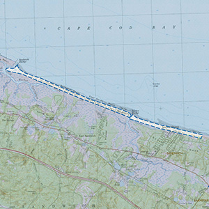 Map of the Sandwich Beaches IBA site